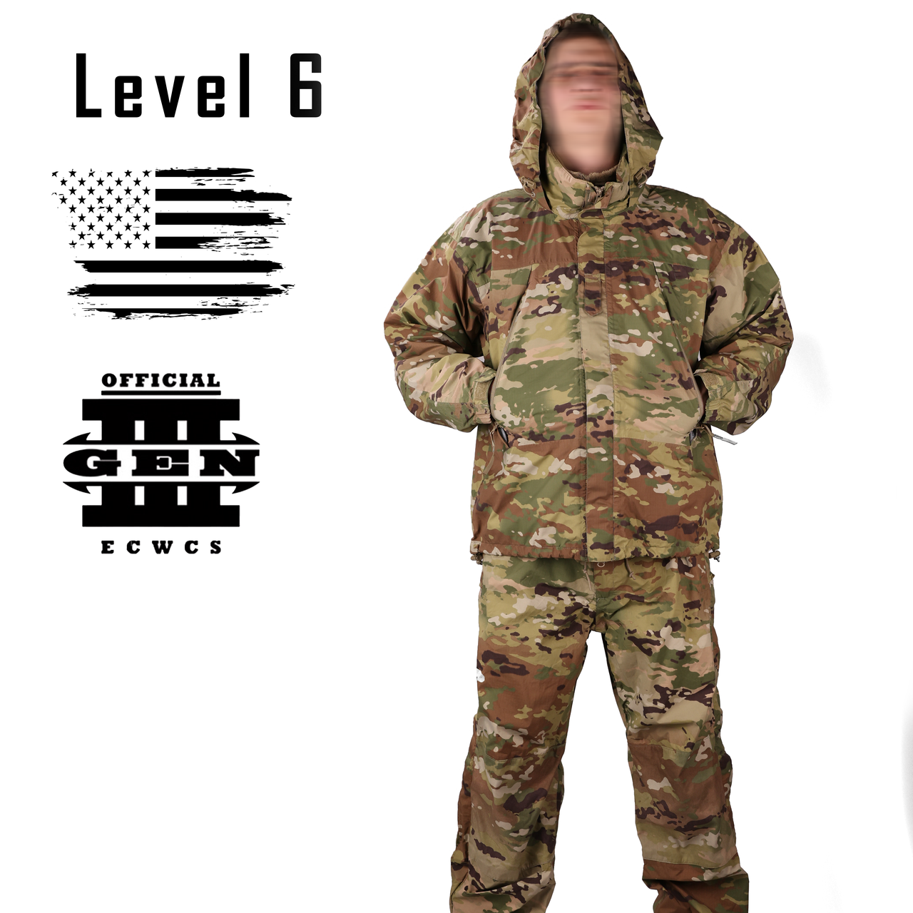 Комплект ECWCS Gen III Level 6, Розмір: Small Long, Колір: OCP Scorpion, Gore-Tex Paclite, фото 1