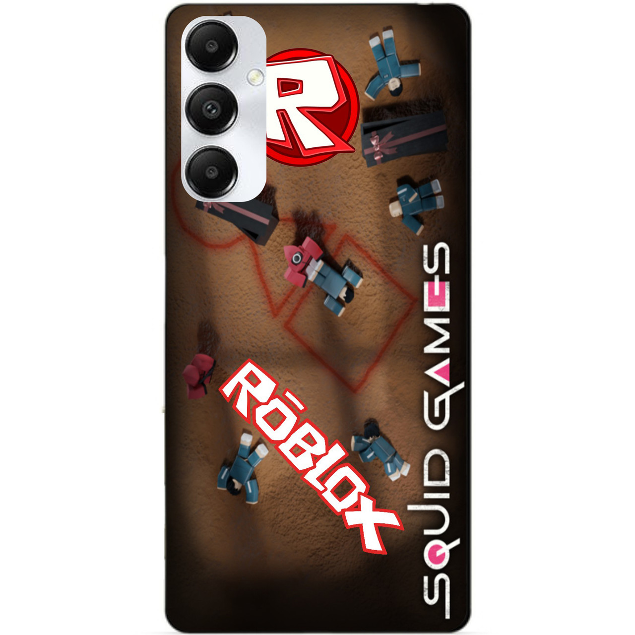 Силіконовий чохол бампер для Samsung A16 5G з малюнком Roblox Гра в кальмара Роблокс