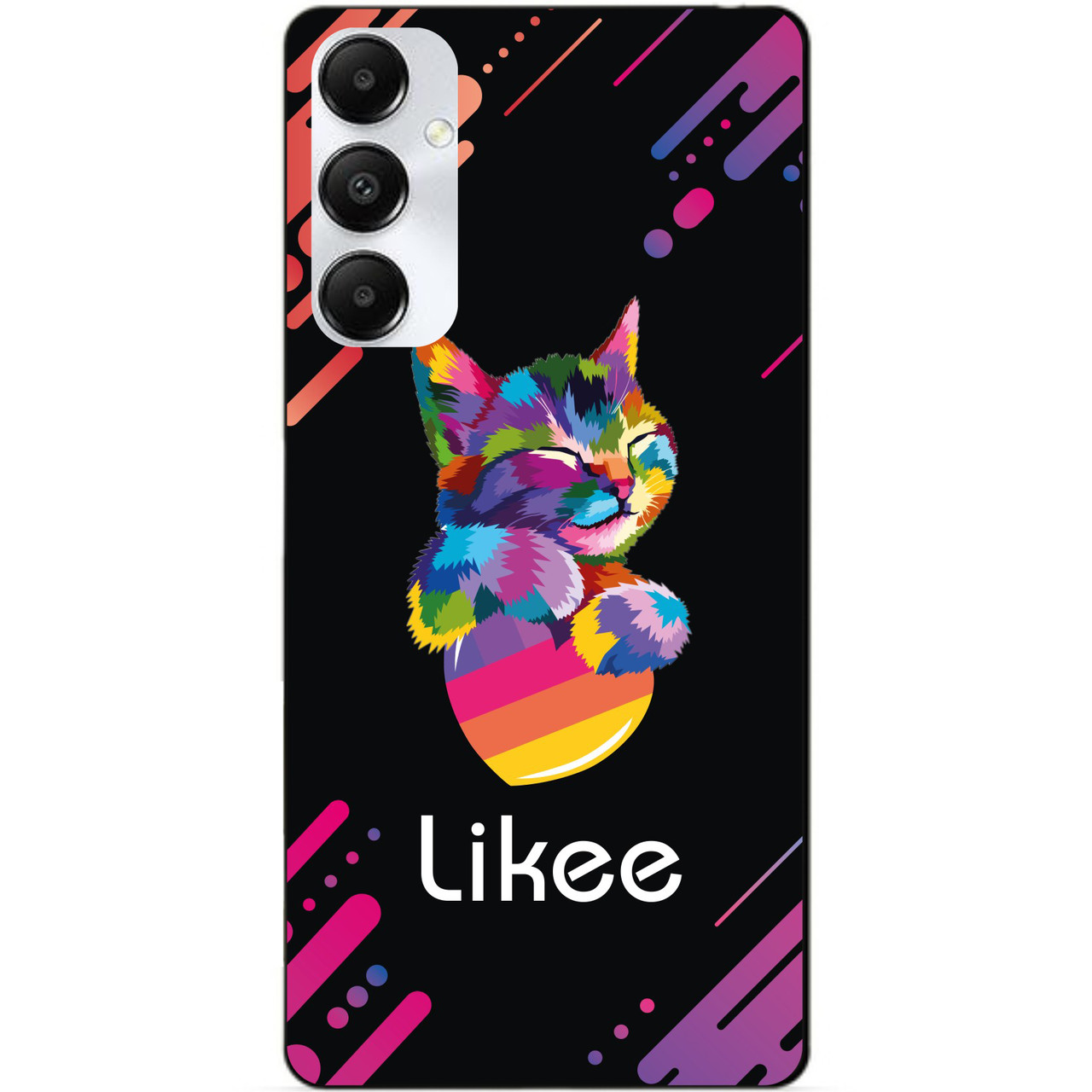 Силіконовий чохол бампер для Samsung A16 5G з малюнком Likee Лайки