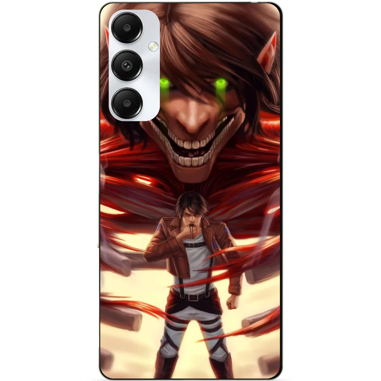 Силіконовий чохол бампер для Samsung A16 5G з малюнком Attack on Titan Атака Титанів