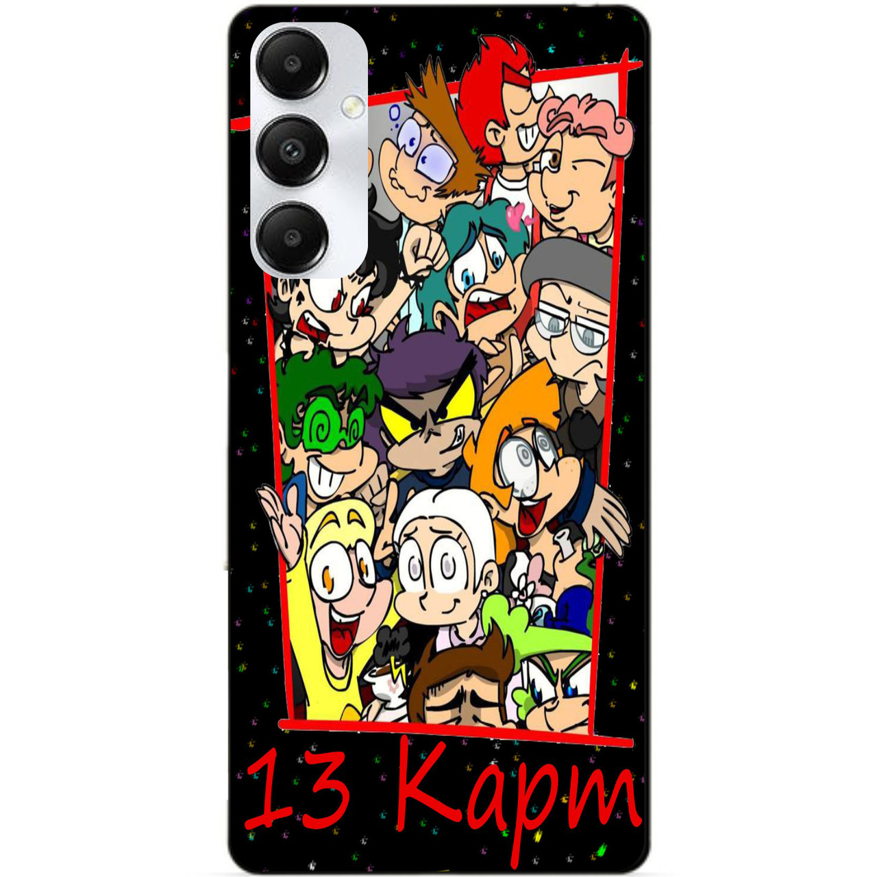 Силіконовий чохол бампер для Samsung A16 5G коміксів 13 карток