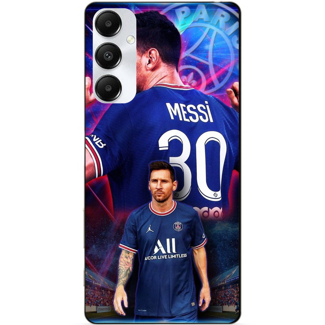 Силіконовий чохол бампер для Samsung A16 5G з малюнком Мессі ПСЖ Messi