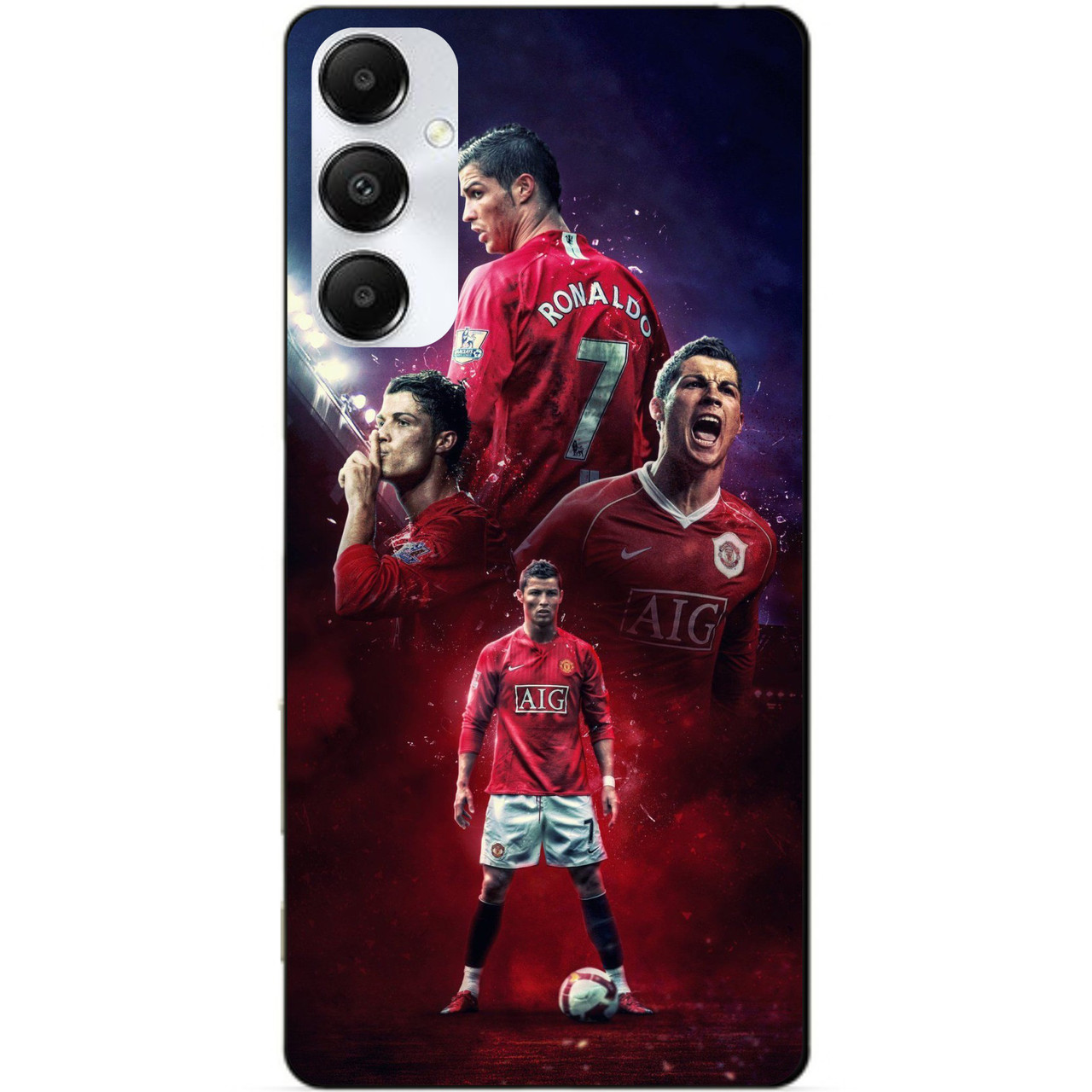 Силіконовий чохол бампер для Samsung A16 5G з малюнком Ronaldo MU Роналдо