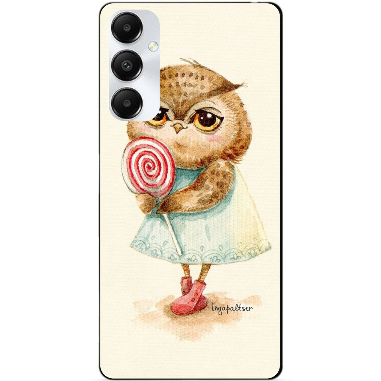 Силіконовий чохол бампер для Samsung A16 5G з малюнком Совонька