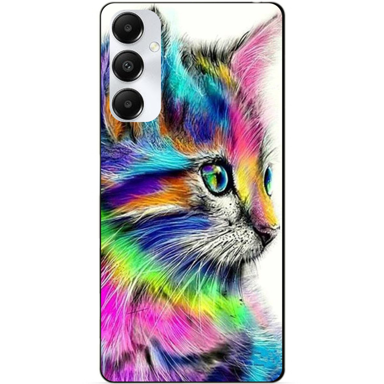 Силіконовий чохол бампер для Samsung A16 5G з малюнком Акварельний кіт