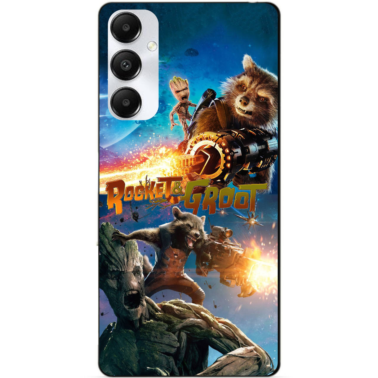 Силіконовий чохол бампер для Samsung A16 5G Rocket Groot Ракета Грут Стражі Галактики