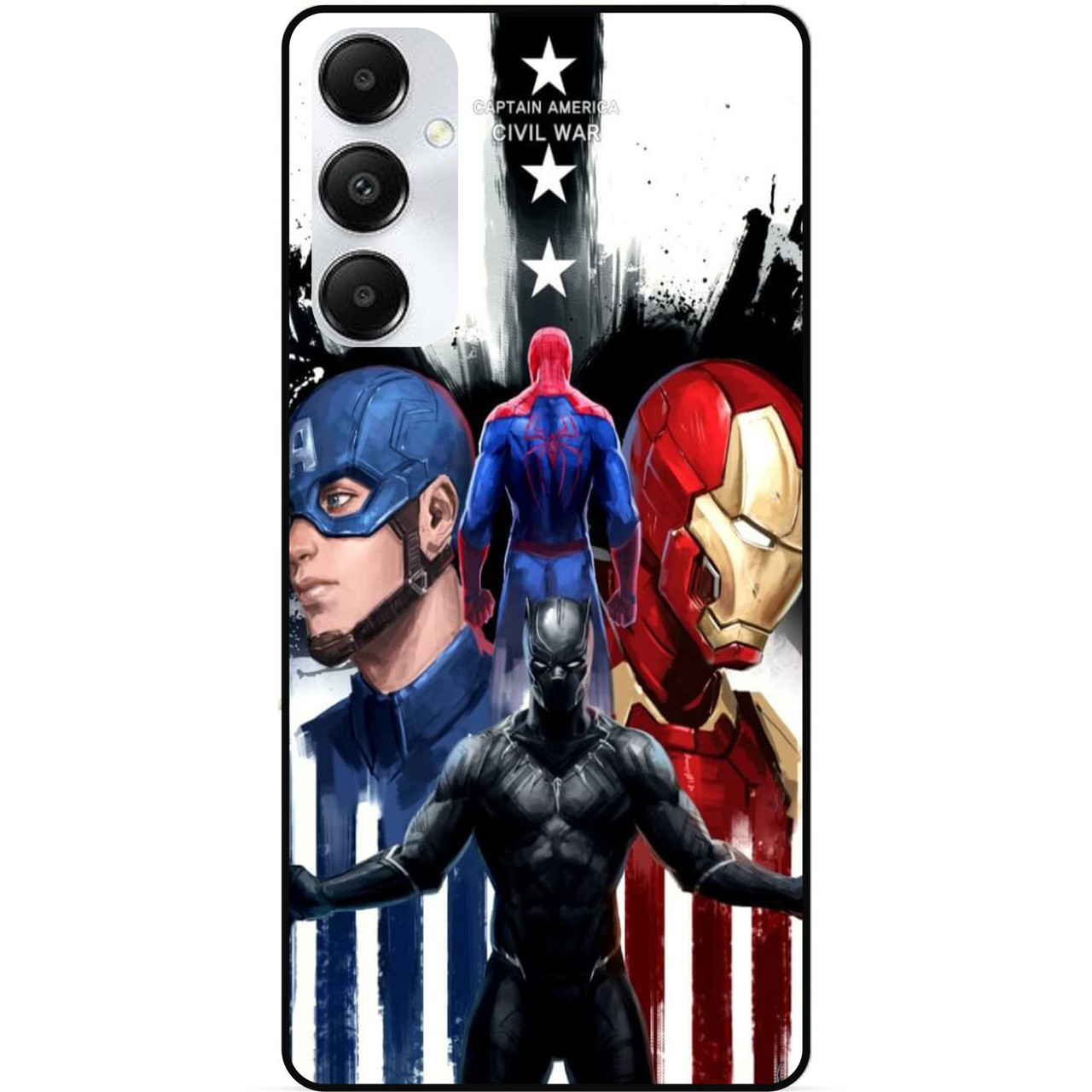Силіконовий бампер чохол для Samsung A16 5G з малюнком Marvel Марвел Людина-павук
