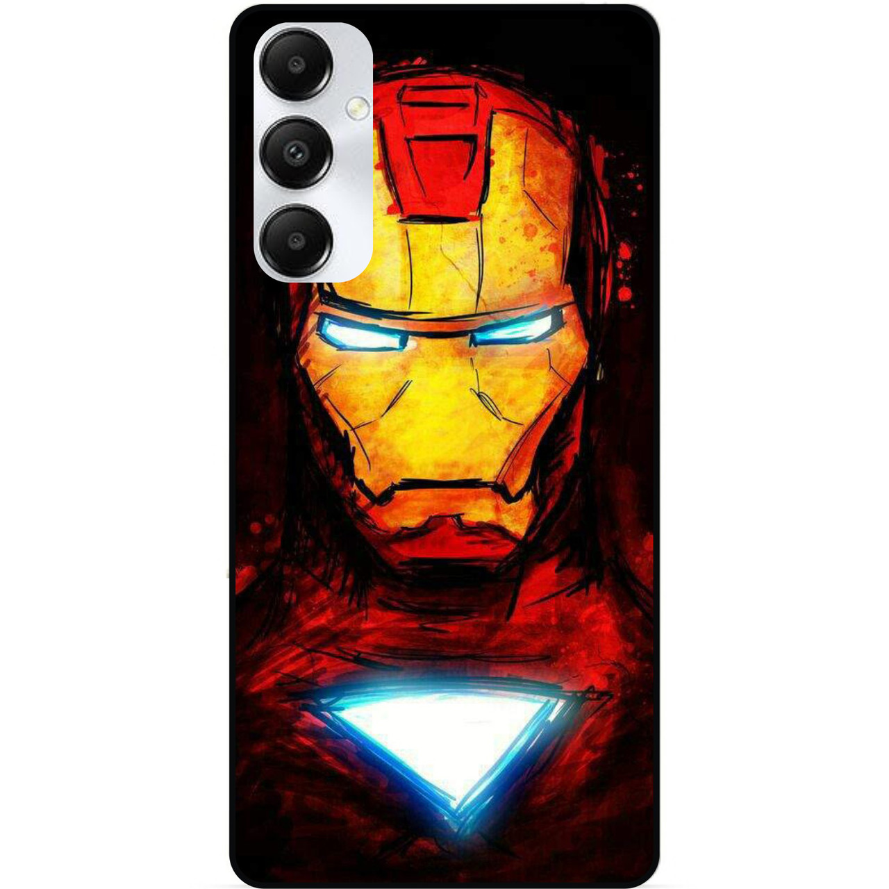 Силіконовий бампер чохол для Samsung A16 5G з малюнком Marvel Марвел Залізна людина Iron man