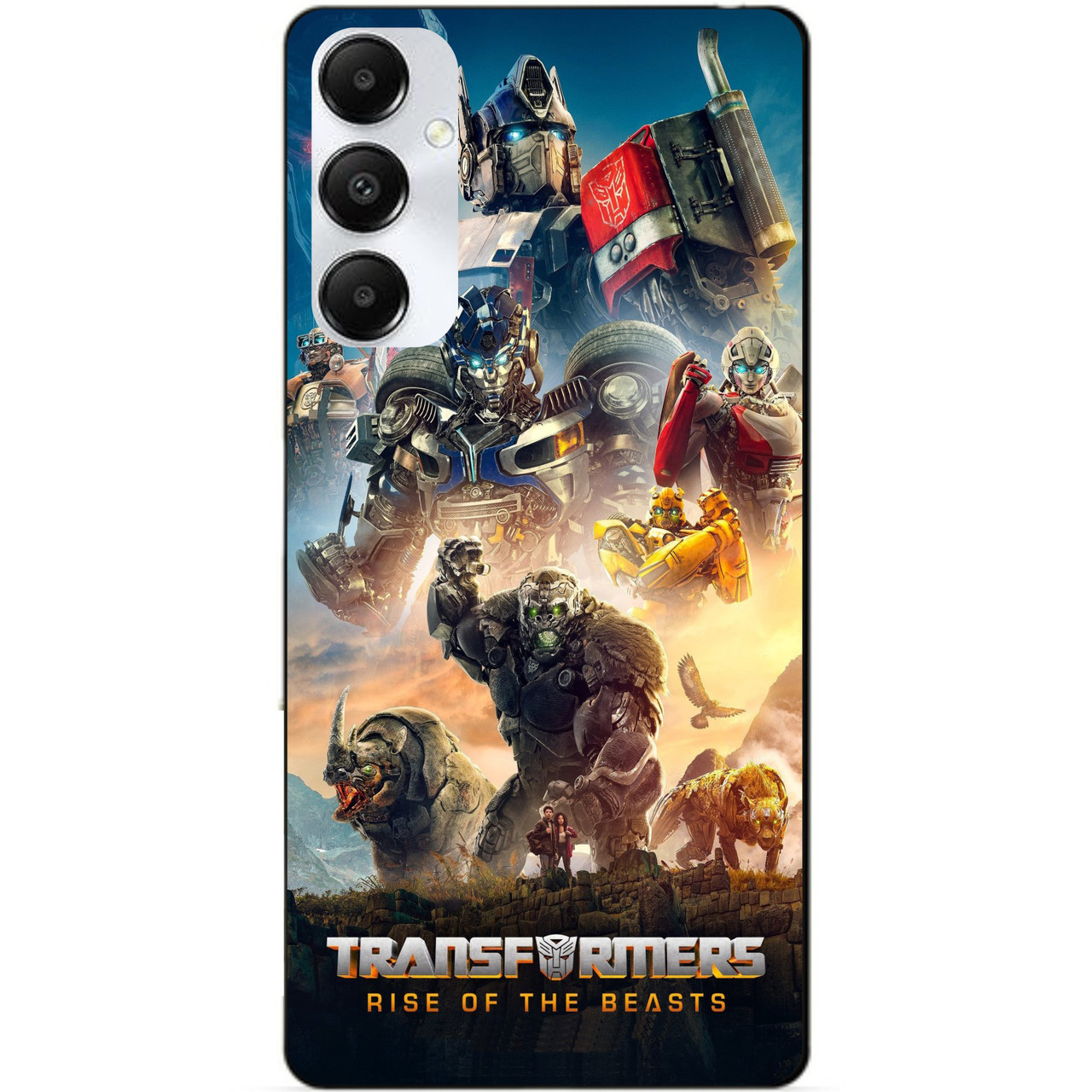 Силіконовий чохол бампер для Samsung A16 5G з картинкою Звіробої Трансформери Transformers