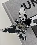 Шпилька крабик для волосся метелик перловий чорно-білий Fashion Jewelry, фото 4