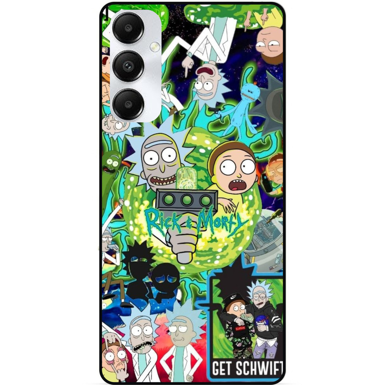 Силіконовий чохол бампер для Samsung A16 5G з малюнком Rick and Morty Рік і Морті