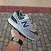 Жіночі кросівки New Balance 574 Legacy Grey Black Сірі з чорним Нью Беланс Легези замша водонепроникні еврозима, фото 3