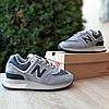 Жіночі кросівки New Balance 574 Legacy Grey Black Сірі з чорним Нью Беланс Легези замша водонепроникні еврозима, фото 8