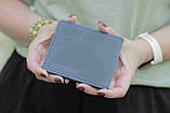 Обкладинка на посвідчення УБД із натуральної шкіри Стохід, Синій чохол для документів, фото 2