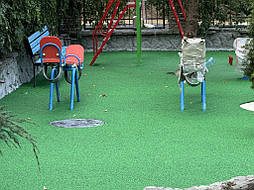 Бешовное покрытие для детской площадки из EPDM крошки микс цветов 11