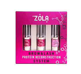 Набір складів Zola Brow And Lash Protein Reconstruction System - для ламінування брів та вій