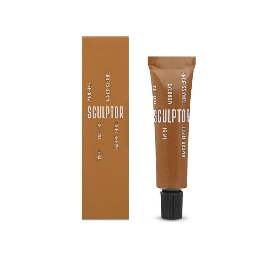 Гель фарба Sculptor Lash 15 мл для фарбування брів, (light brown) - світло-коричнева