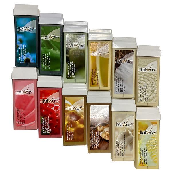 Віск у картриджі (касетний) з роликом ItalWax на 100 г для депіляції