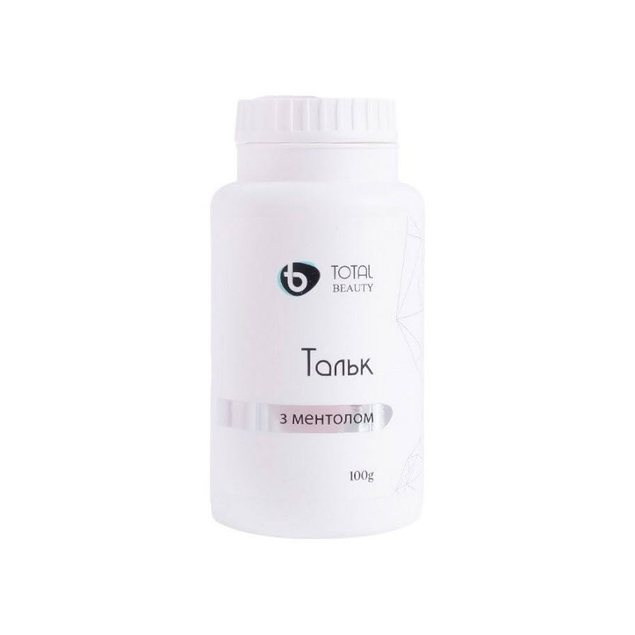 Тальк з ментолом Total Beauty 100 г - для депіляції та шугарінгу