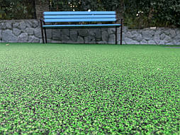 Бешовное покрытие для детской площадки из EPDM крошки микс цветов 13