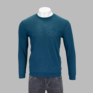 Реглан чоловічий Caporicco 9386 PETROL 65% бавовна 20% віскоза 10% акрил 5% еластан XL(Р)