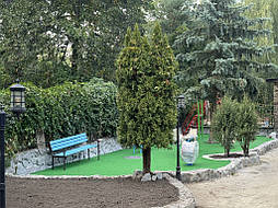 Бешовное покрытие для детской площадки из EPDM крошки микс цветов 15