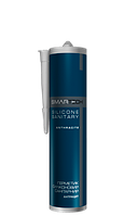 Герметик силіконовий санітарний 280 мл АНТРАЦИТ Smartech