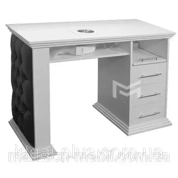 Стіл манікюрний з шухлядками стіл для майстра з м'якими боковушками в манікюрний кабінет М127, фото 1