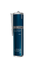 Герметик силіконовий санітарний 280 мл СІРИЙ Smartech