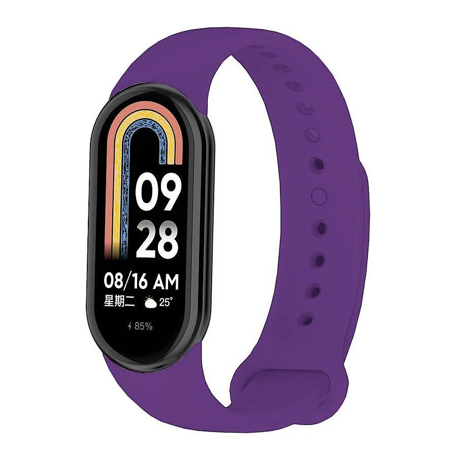 Ремінець для фітнес браслета Xiaomi Mi Band 8 і 9 фіолетовий