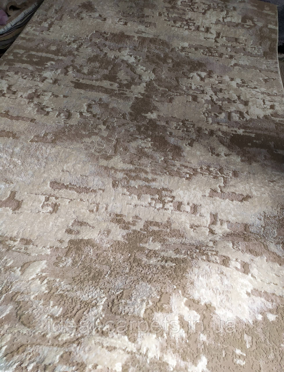 Килим 1.5x3м Levado 0570 Бежевий Піксель Короткий ворс, фото 1