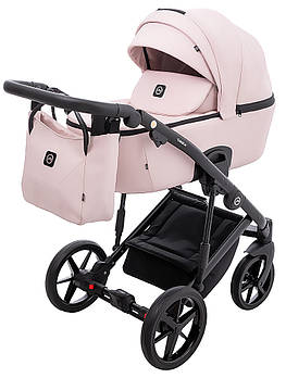 Коляска універсальна 2в1 Adamex Mobi Air Thermo New ECO (сумка, кошик, чохол на ніжки) Рожева