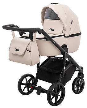 Коляска універсальна 2в1 Adamex Nola Eco (сумка, кошик, чохол на ніжки) Бежева
