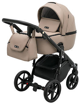 Коляска універсальна 2в1 Adamex Nola Eco (сумка, кошик, чохол на ніжки) Коричнева