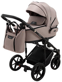 Коляска універсальна 2в1 Adamex Porto Light Tip (сумка, кошик, чохол на ніжки) Бежева