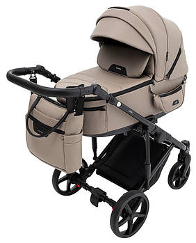 Коляска універсальна 2в1 Adamex Zico Eco (сумка, кошик, чохол на ніжки) Коричнева