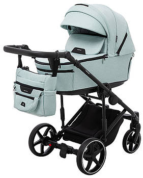 Коляска універсальна 2в1 Adamex Zico Tip (сумка, кошик, чохол на ніжки) Блакитна