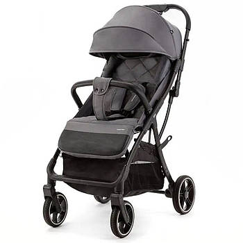 Коляска прогулянкова Adamex Tino Graphite (дощовик, москітна сітка, кошик, чохол на ніжки) Сіра