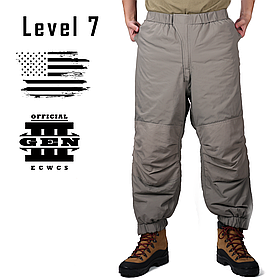 Штани зимові, Розмір: X-Small Regular, ECWCS Gen III Level 7, Колір: Urban Grey