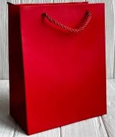 Пакет 32 х 26 х 12 см червоний, фото 2