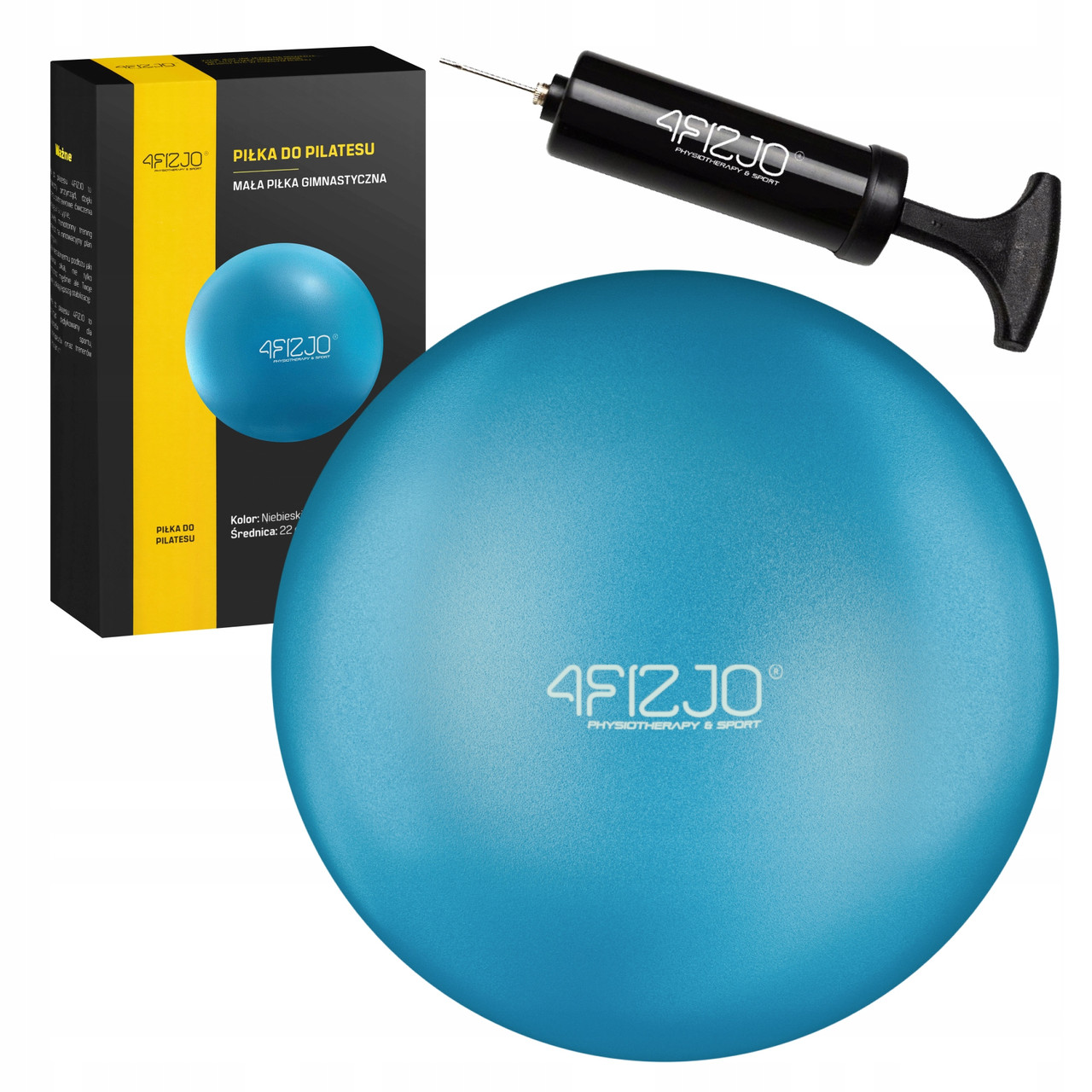 М'яч для пілатесу, йоги, реабілітації 4FIZJO 22 см Blue (P-5907739310521)