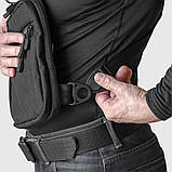 Нагрудна сумка-кобура A-line A33. Cordura 1000D. Колір Чорний, фото 5