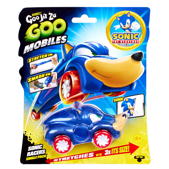 Goo Jit Zu Goo Mobiles Sonic Racers Стретч-тягучка Сонік ігрова фігурка гуджитсу 123651, фото 1