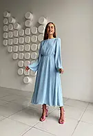 Женское нарядное стильное платье,42-46, черный, голубой, фисташка, молоко, лаванда, летняя костюмка.