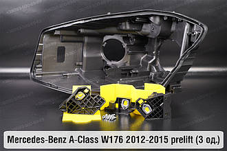 Ремкомплект кріплення корпуса фар Mercedes-Benz A-Class W176 (2012-2015) дорест лівий – 3 од.