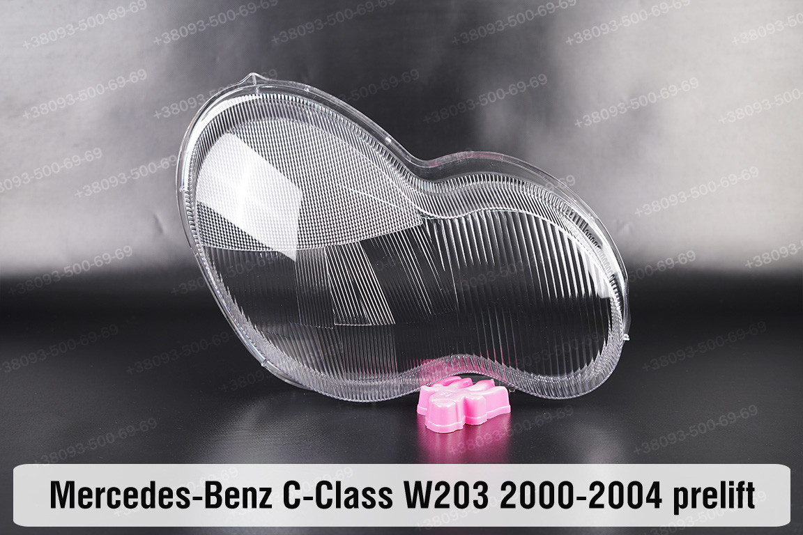 Скло фари Mercedes-Benz C-Class W203 (2000-2004) дорест праве