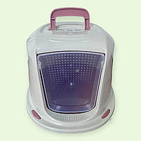 Закритий туалет для котів Galaxy Deluxe Georplast Італія 45х36х31,5см, фото 2