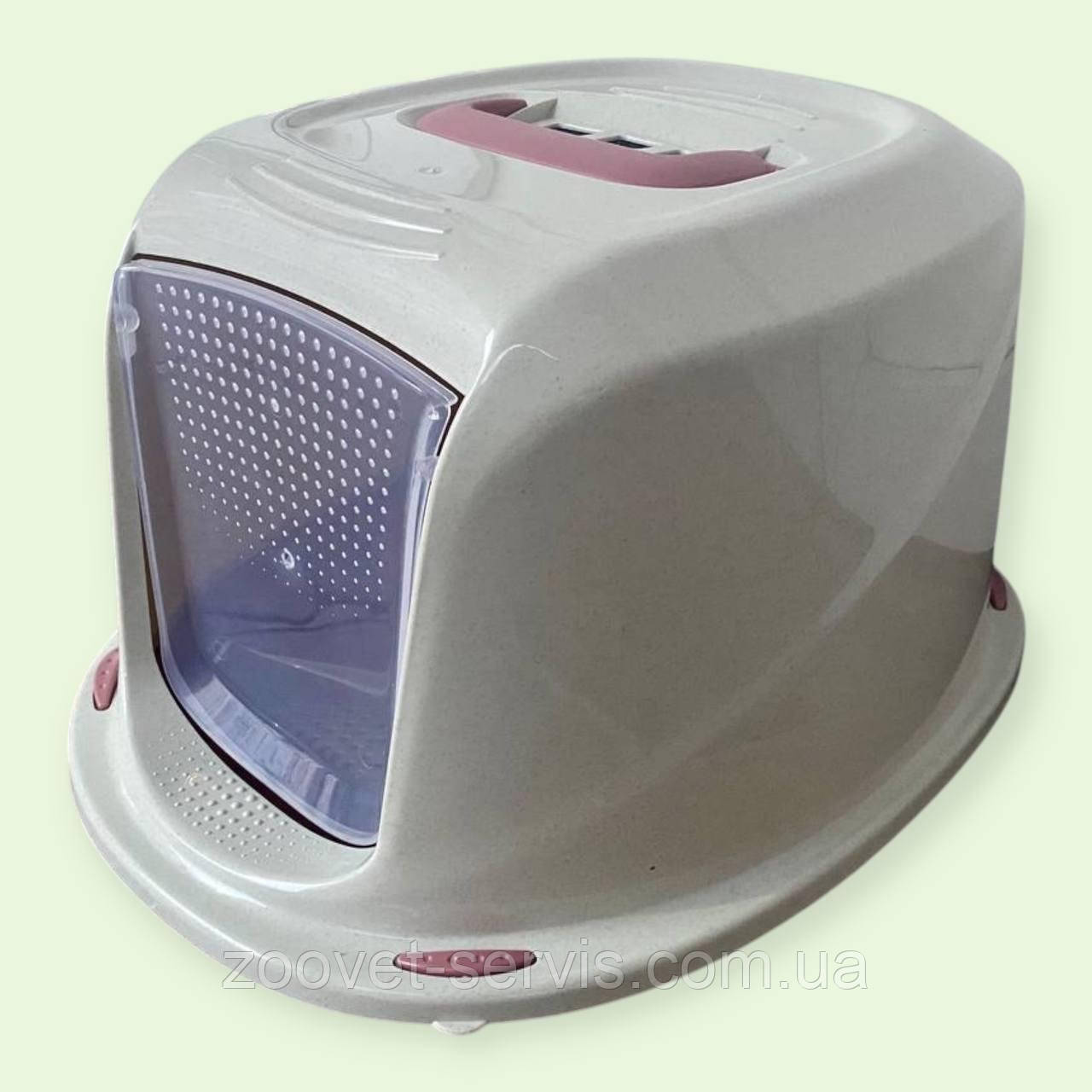 Закритий туалет для котів Galaxy Deluxe Georplast Італія 45х36х31,5см, фото 1