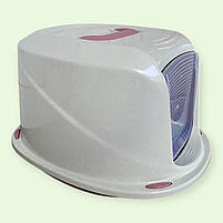 Закритий туалет для котів Galaxy Deluxe Georplast Італія 45х36х31,5см, фото 3