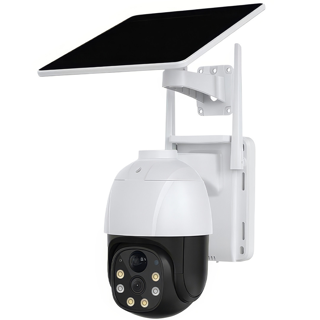Вулична камера відеоспостереження із сонячною панеллю та віддаленим доступом HM-V31 4G Камера відеоспостереження 5Мп, фото 1
